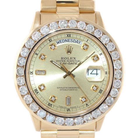 rolex presidential diamond bezel|Rolex presidential 36mm diamond bezel.